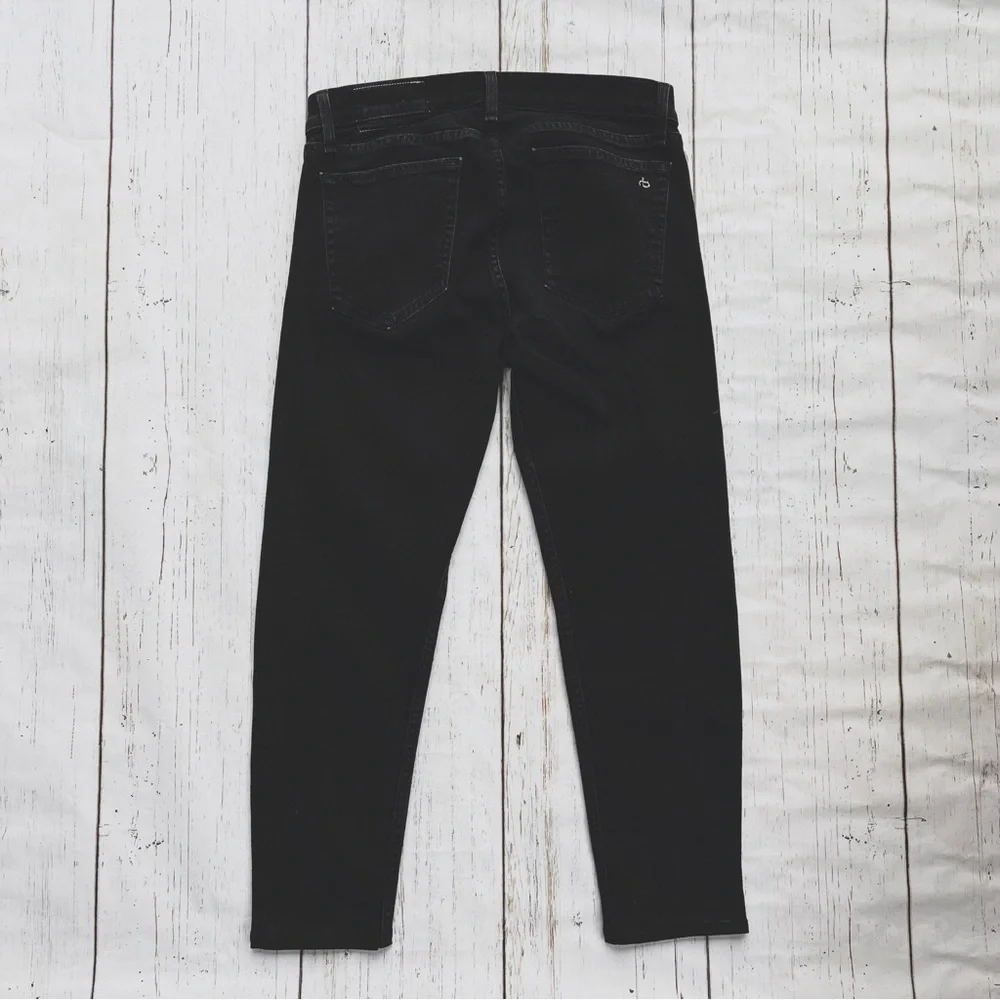 Rag & Bone Men’s Standard Issue Fit Extra Slim Black Skinny Jeans Size 32 - Picture 3 of 7